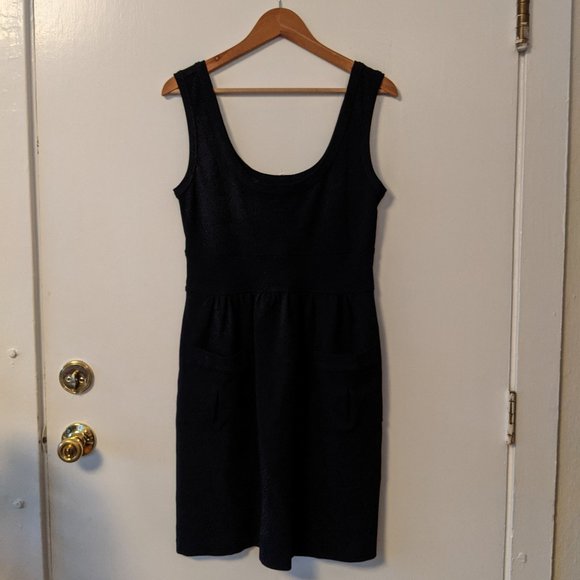 Diane Von Furstenberg "Cezanne" Black Dress - Sz.8 - Picture 1 of 8